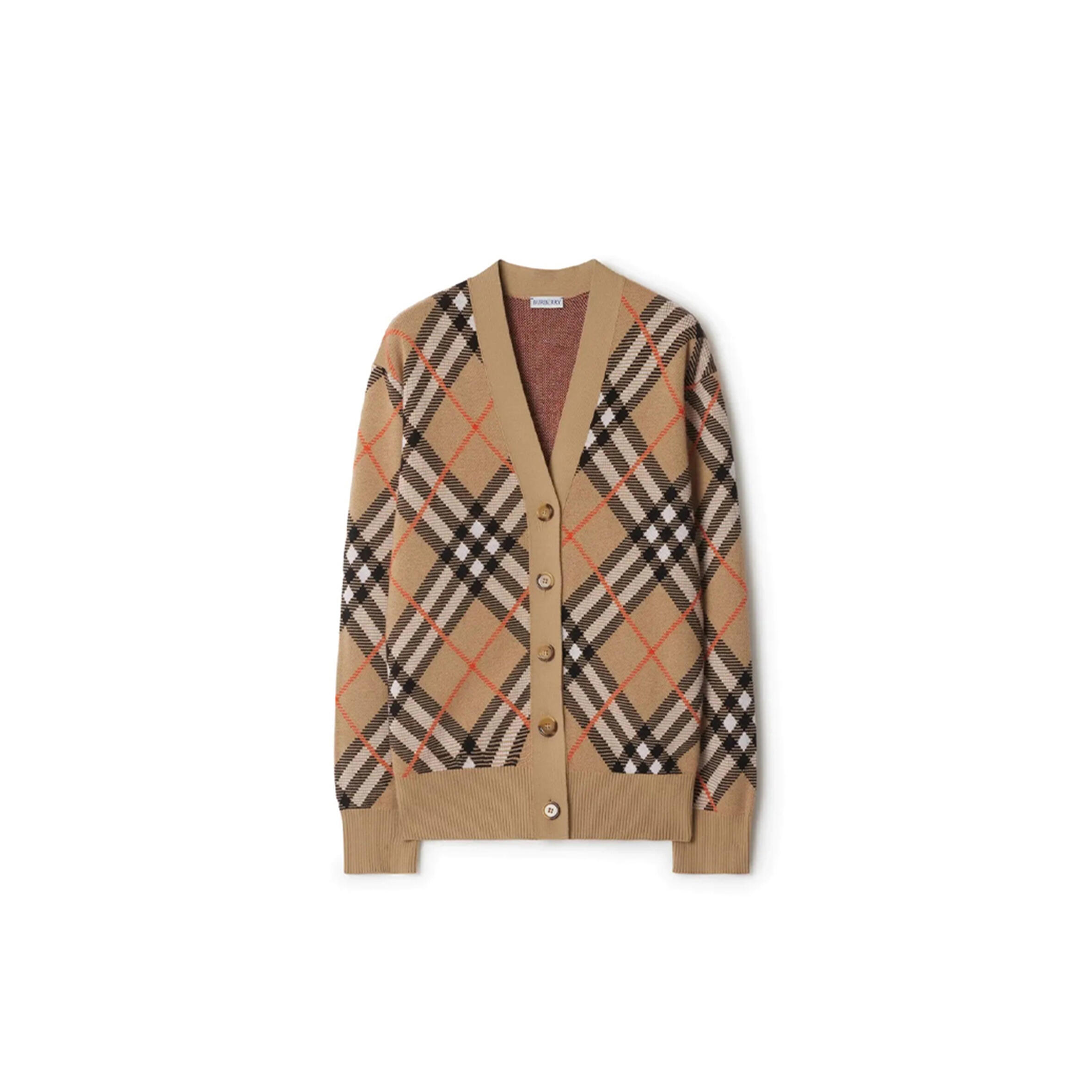Bv*b*rry woll-mohairmisch-cardigan in check 80934911